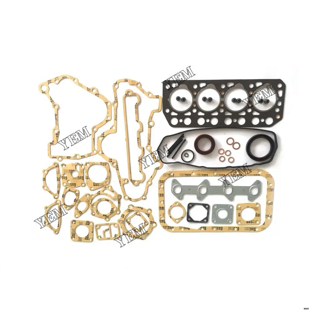 K4C Full Gasket Kit With Head Gasket for Mitsubishi Forklift Excavator & Skid Loader Engine