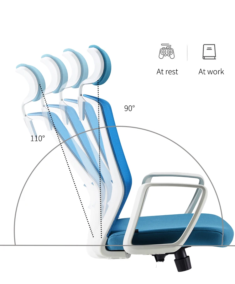 Adjustable Height With Headrest Executive Office Chair manufacture