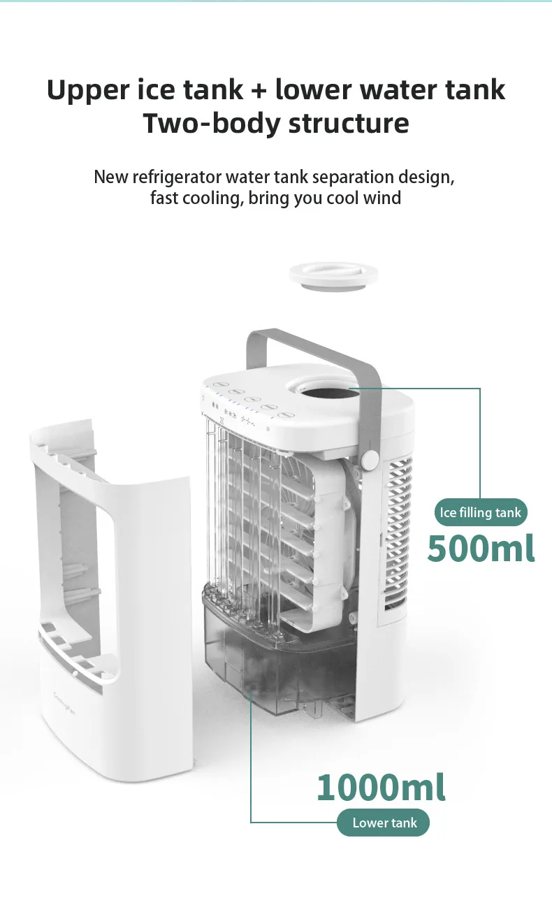 Desktop Small Air Conditioner, USB, Portable - detail 10