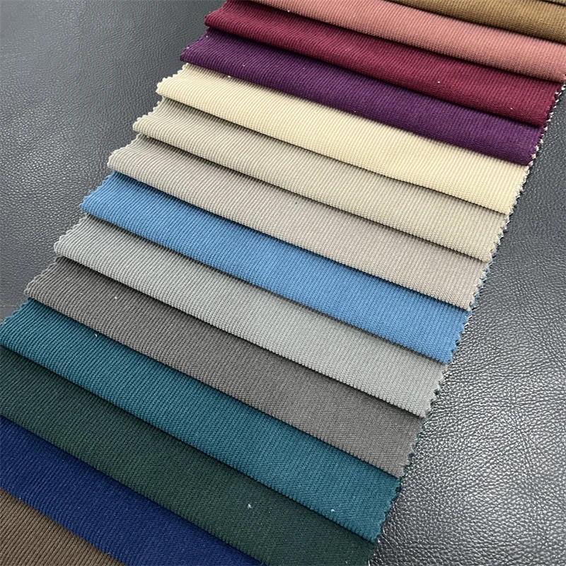 Wholesale 100 Polyester Knitted Corduroy Furniture Sofa Fabric Dye