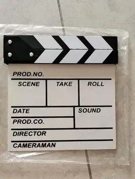 New Hot Sale  Funny Wooden Shooting Props Clapperboard Plate Movie Clapper Board and Theatre Props for Kids detail image