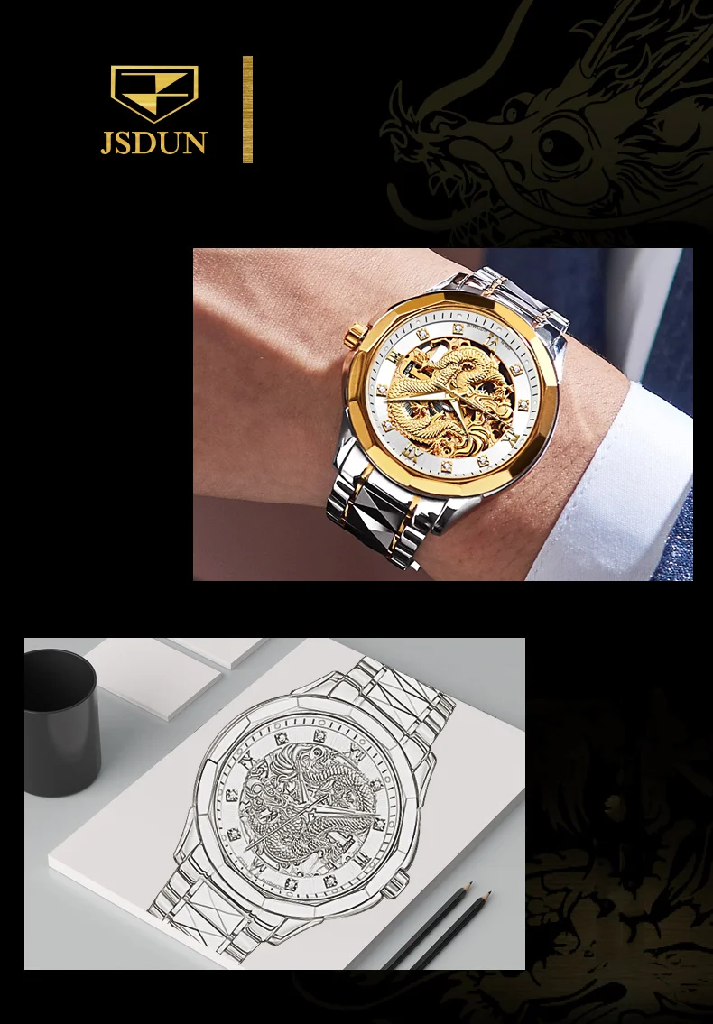Men Clock Stainless Steel Luxury | GoldYSofT Sale Online