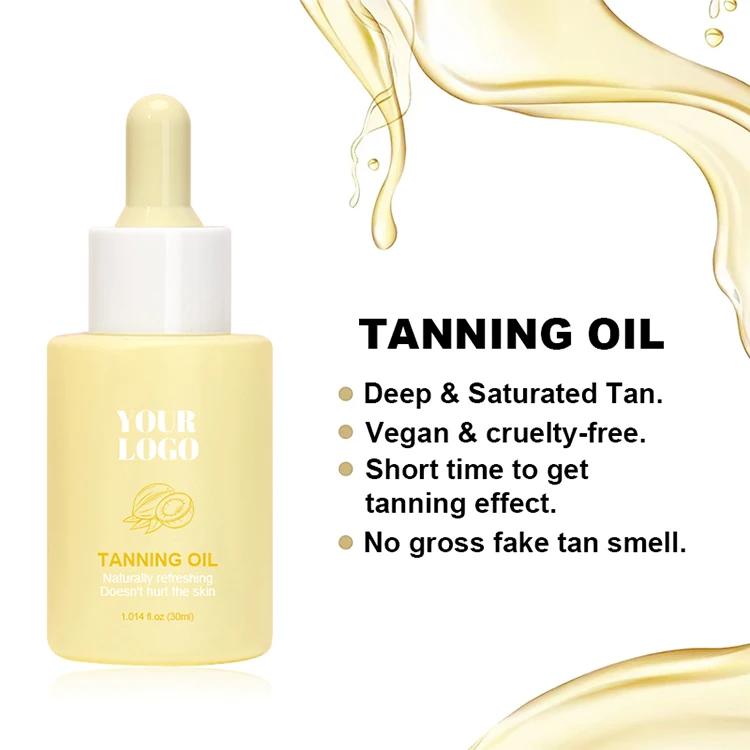 Private Label Sun Tan Oil Sunscreen Tanning Accelerator Oil Indoor