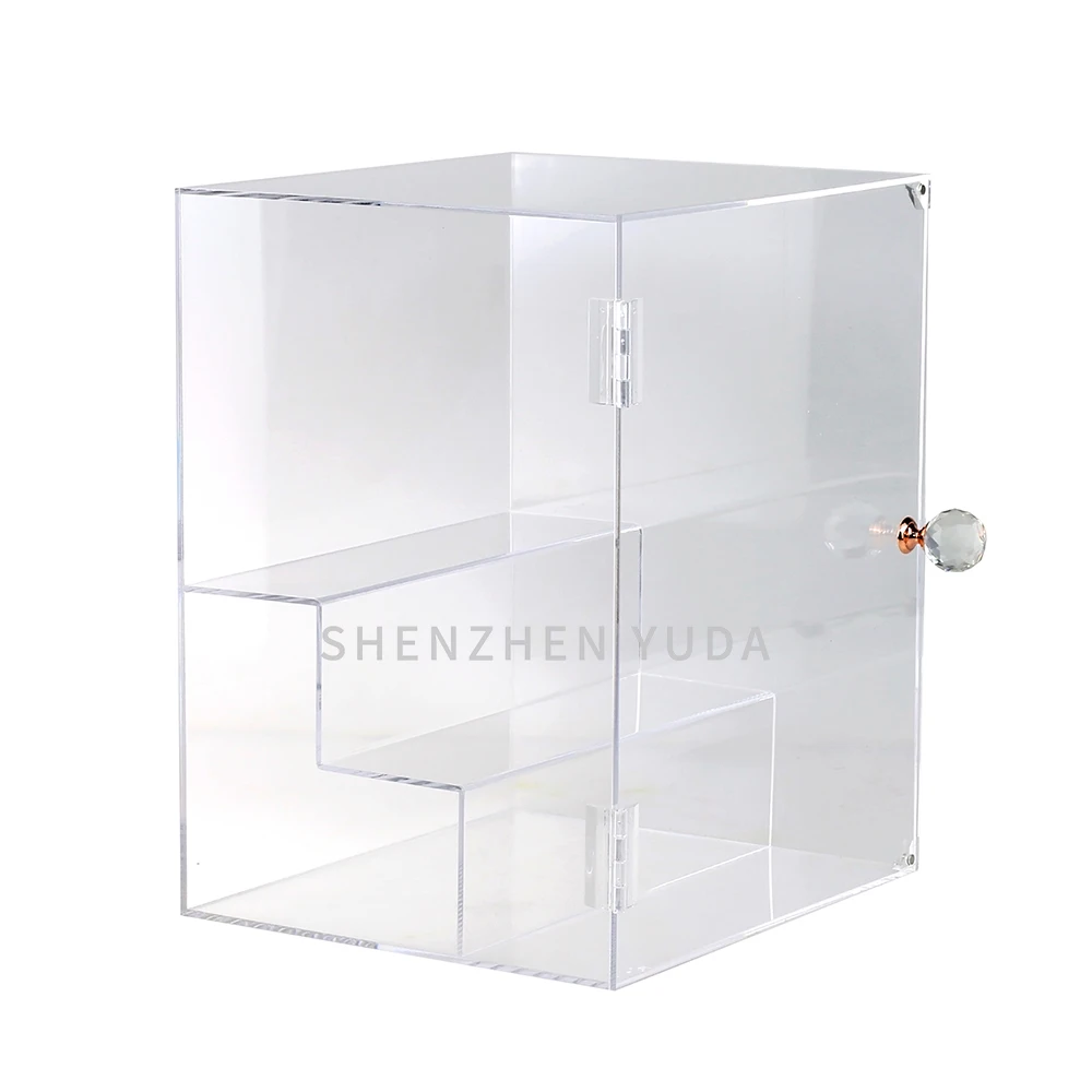 Clear Acrylic Display Racks for Cosmetic Fragrance Counter Cabinet Cologne Shop Display Showcase