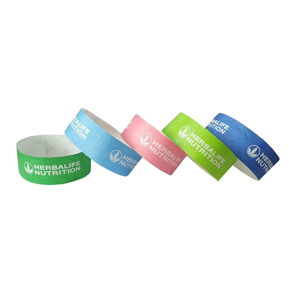 High Quality Multipurpose One Time Use Paper Bracelets Meeting Tyvek Admission  Paper Tyvek Wristband
