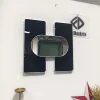 black Acrylic with silver frame FUDA790-40