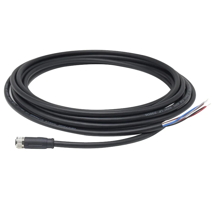 Industrial Connector Circular Solder Waterproof Wire Connector Un-shielding Sensor Female Cable Plug A Code 6 Pin M8 Connector