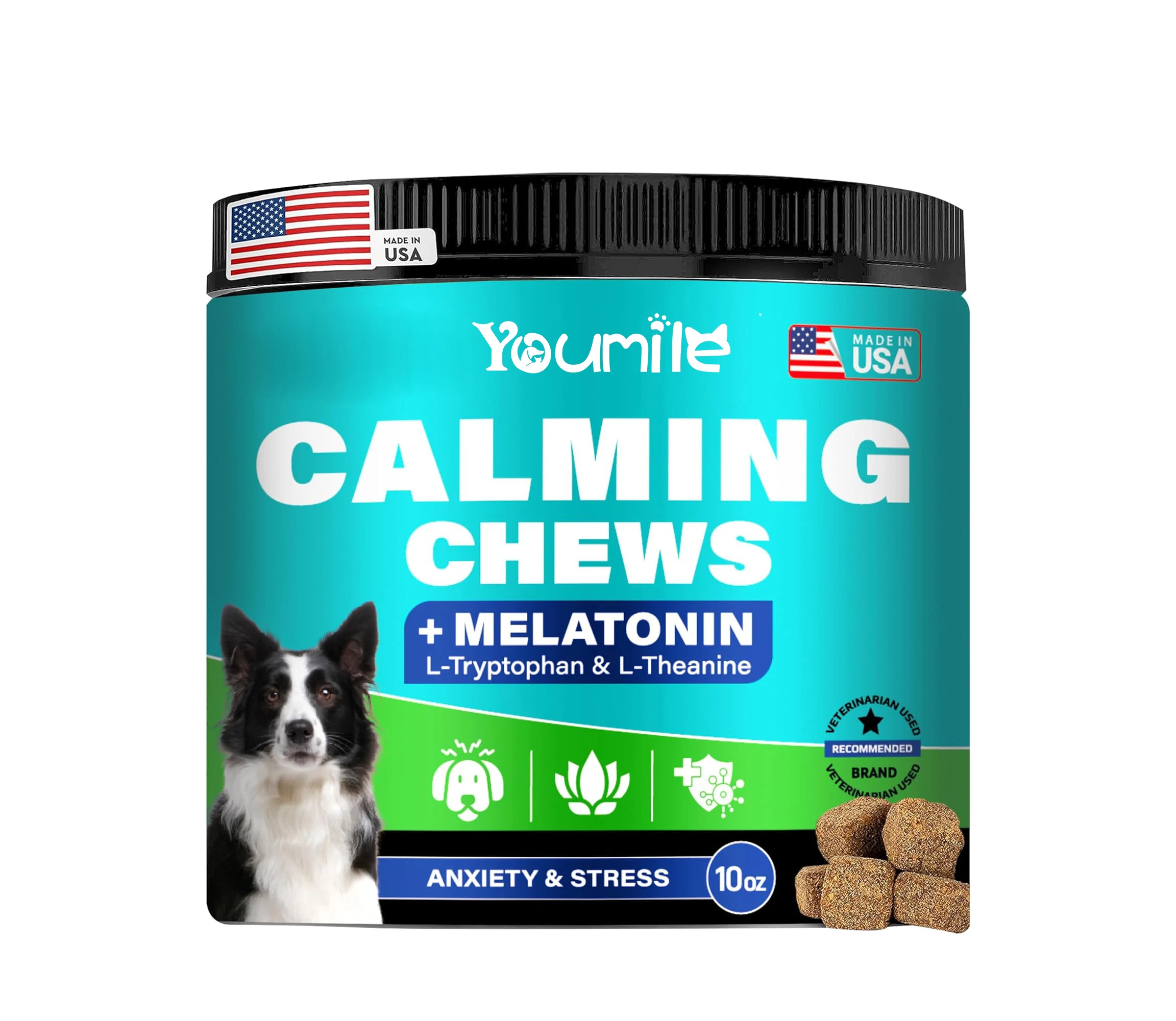 Youmile Private Label Dog Calming Chews Natural Pet Supplement Calming ...