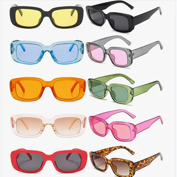 Wholesale Fashion New Design Small Square Frame Sun Glasses Low MOQ Cheap Price  Sunglasses Women Party Eyewear From m.