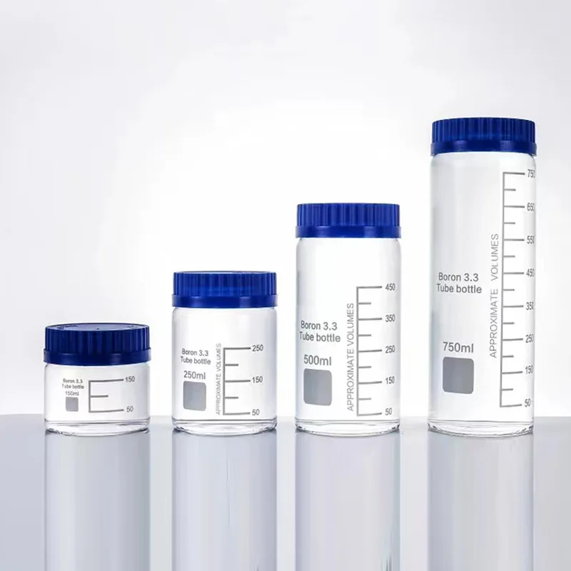 Cost Effective Quality Assurance Chemistry Lab Kit 500ML Lab glassware Wide Mouth Reagent Bottle with Lid