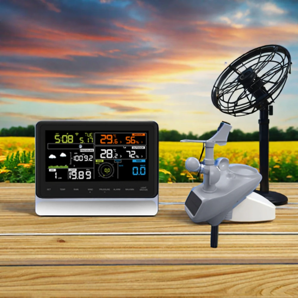 AW006 WIFI App Weather Station Colorful Indoor/Outdoor LCD Temperature Recorder Hygrometer Home Use