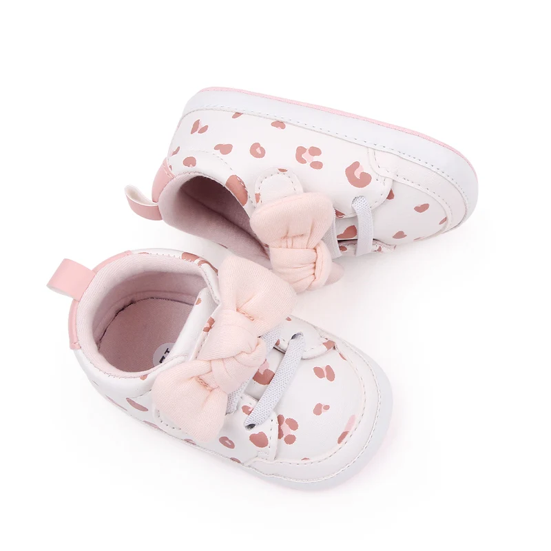 Hook&loop Soft PU Leather Baby Toddler Girl Shoes 2023 details