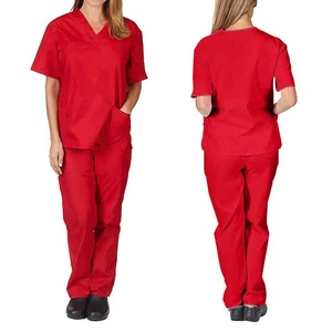 New Style Unisex Hospital Scrubs Comfortable and Reusable Nurse Uniform Designed Scrub Sets