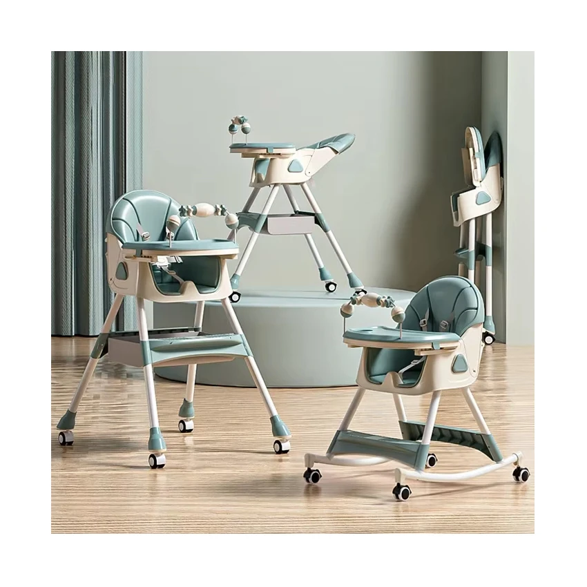 Baby High Feeding Chair Portable Kids Table Folding Dining Chair