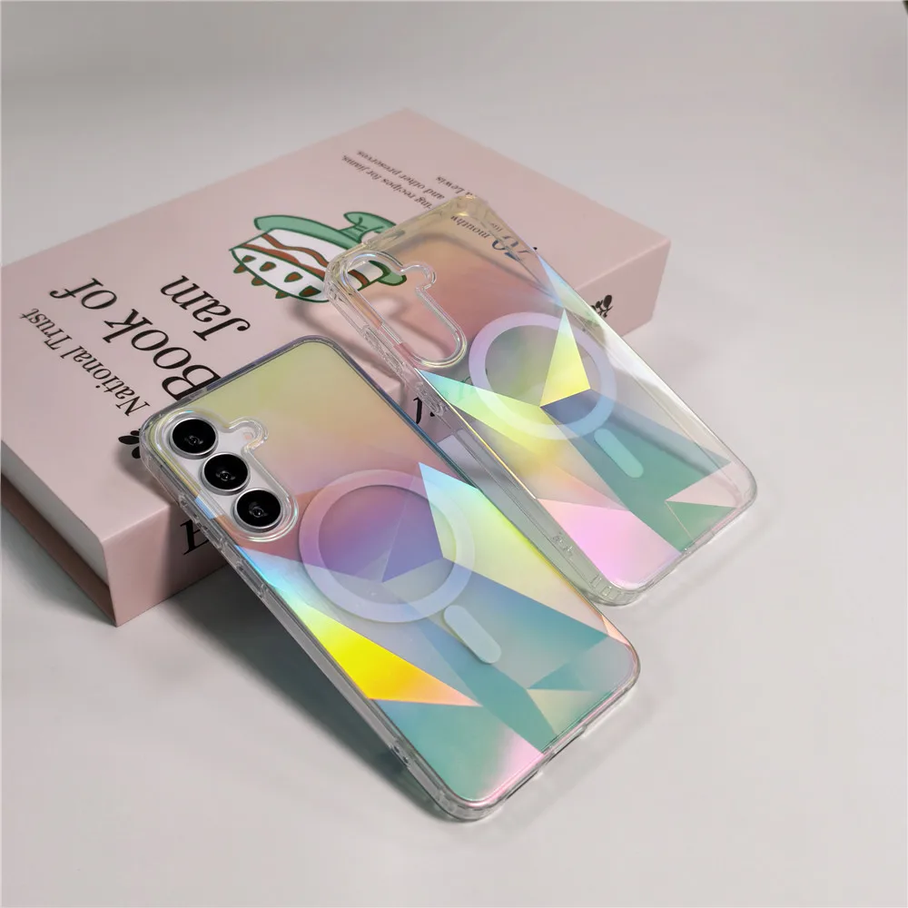 For Samsung S26 New Gradient Magnetic Phone Case IMD TPU PC Protective Phone Case Cover for Samsung Galaxy S26 Plus Ultra