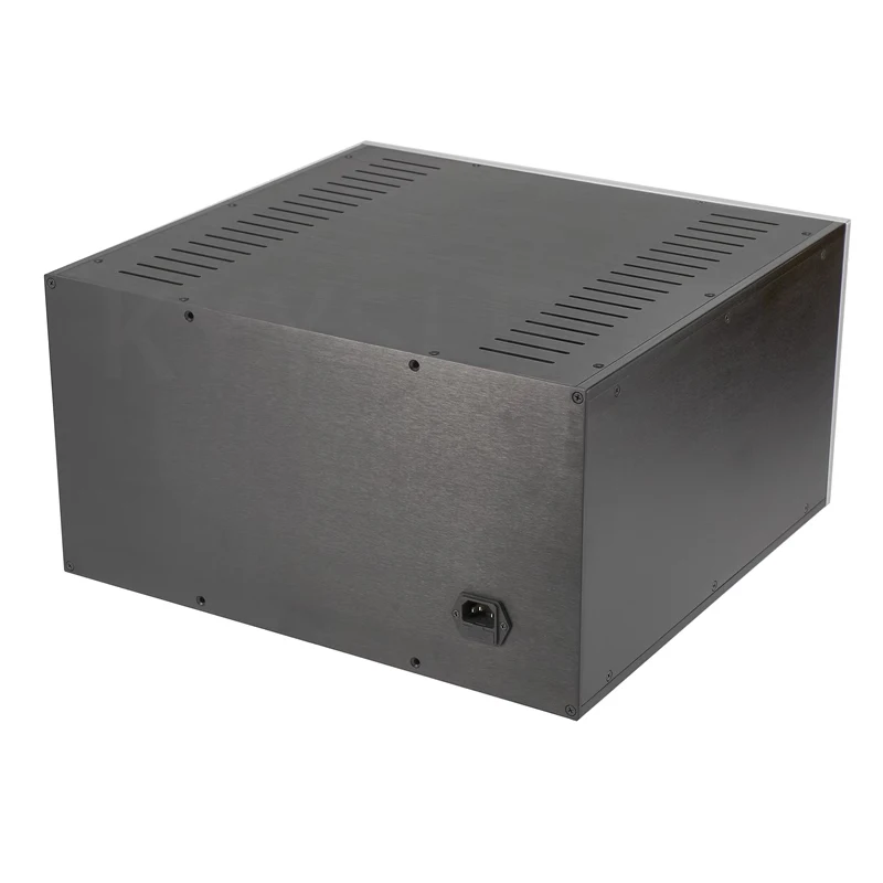 Telaio Amplificatore HiFi In Alluminio Fai Da Te – 430x308x92 Mm – Maniglie Grigie - Foto 2