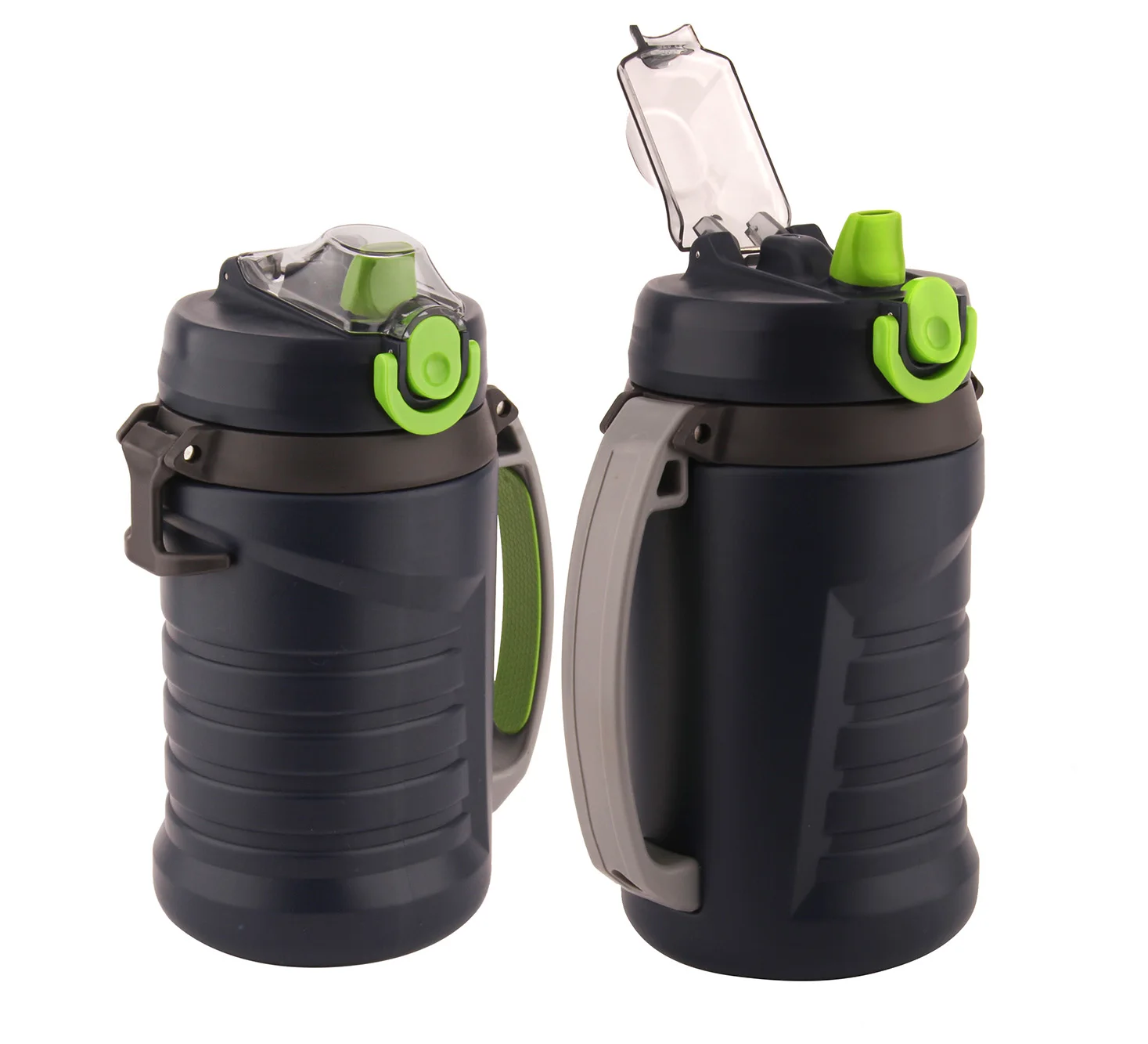 2000ML Plastic Double Wall Outdoor Travel Camping Sport Water Bottle Cooler Jug Portable Cold Insulation Plastic Sport Jug