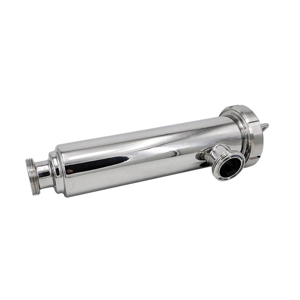 2 Inch Mirror Polish Straight Strainer Beverage Food Sanitary Stainless Steel Filter Beer Thread Angle Type Strainer