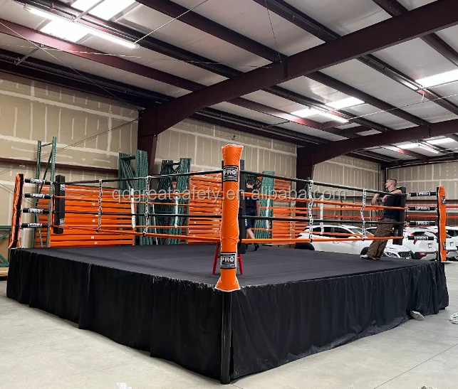 Factory Boxing Ring Professional With Platform Floor High Quality Steel Frame Outdoor Boxing Ring for Boxing Fighting
