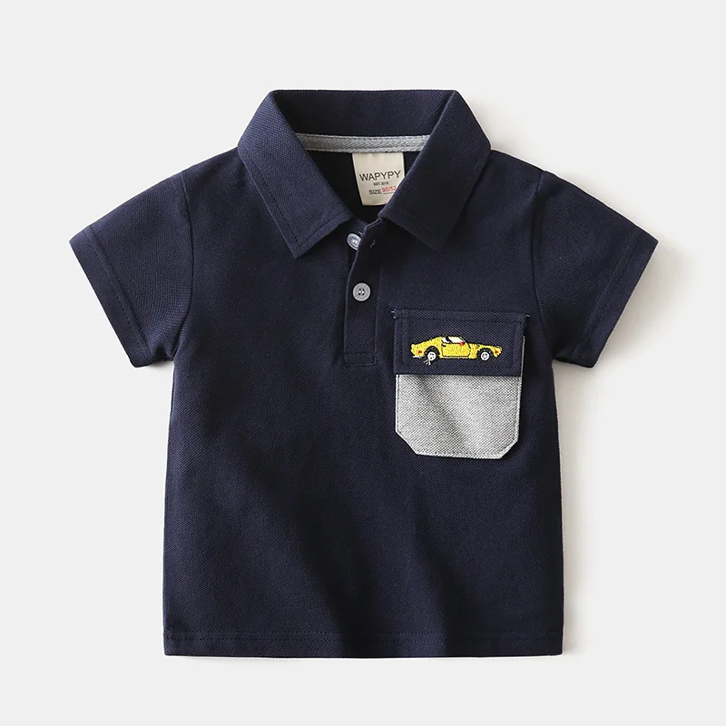Wholesale Clothes Boys Button Child Wear Polo Shirt Polo T-shirt