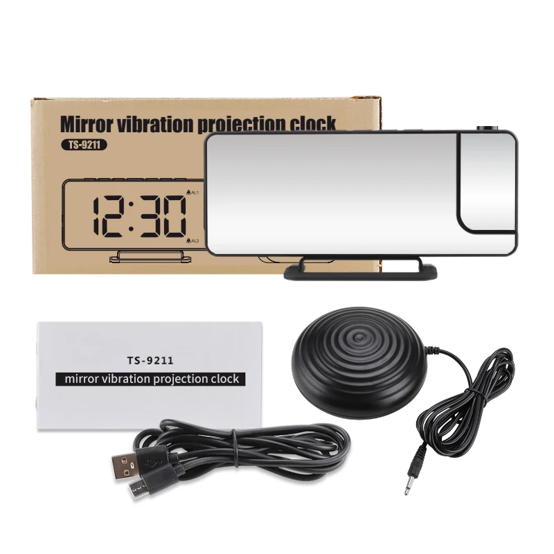 Vibration Alarm Clock Designed for the Deaf Hard of Hearing and Heavy Sleepers with Bedroom