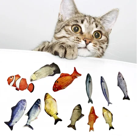 shaking fish cat toy