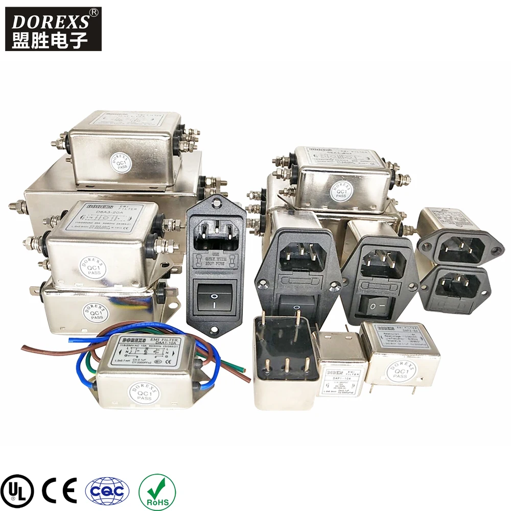 Wholesale AC EMI Filter price Noise Filter Power line low pass EMC