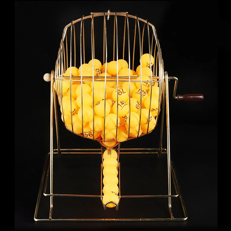 Металлическая клетка, Набор для игры в лотереи, выбор мячей, игры в бинго