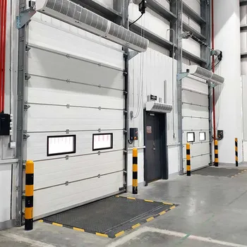 wind resistant industrial sectional lifting door set design sliding door industrial