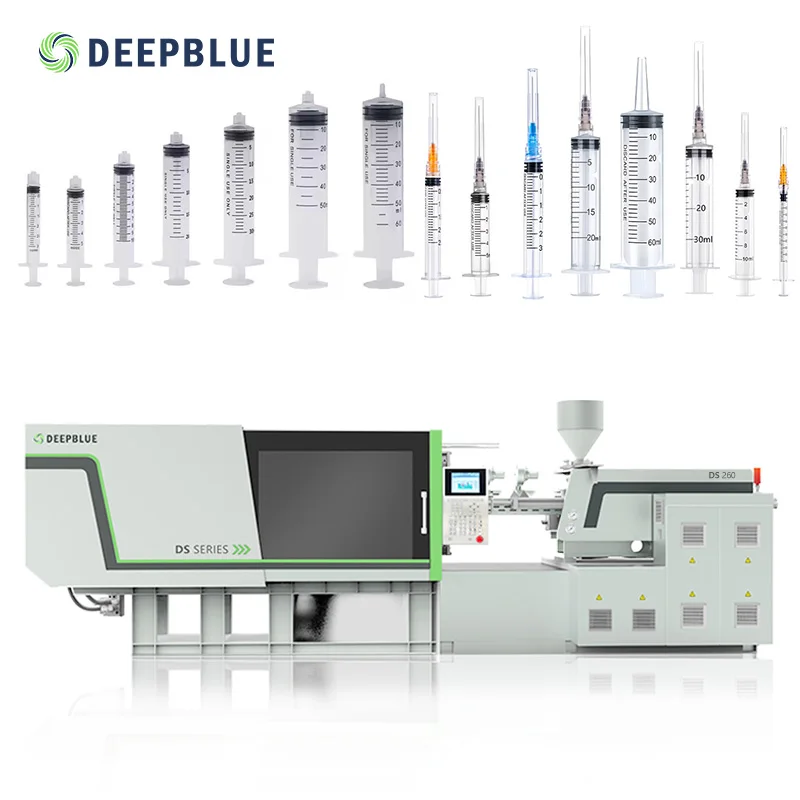 260ton Hybrid Medical Syringe Injection Machine Horizontal Style for Making Medical Syringe Barrel Plunger PET ABS PP PC Motor