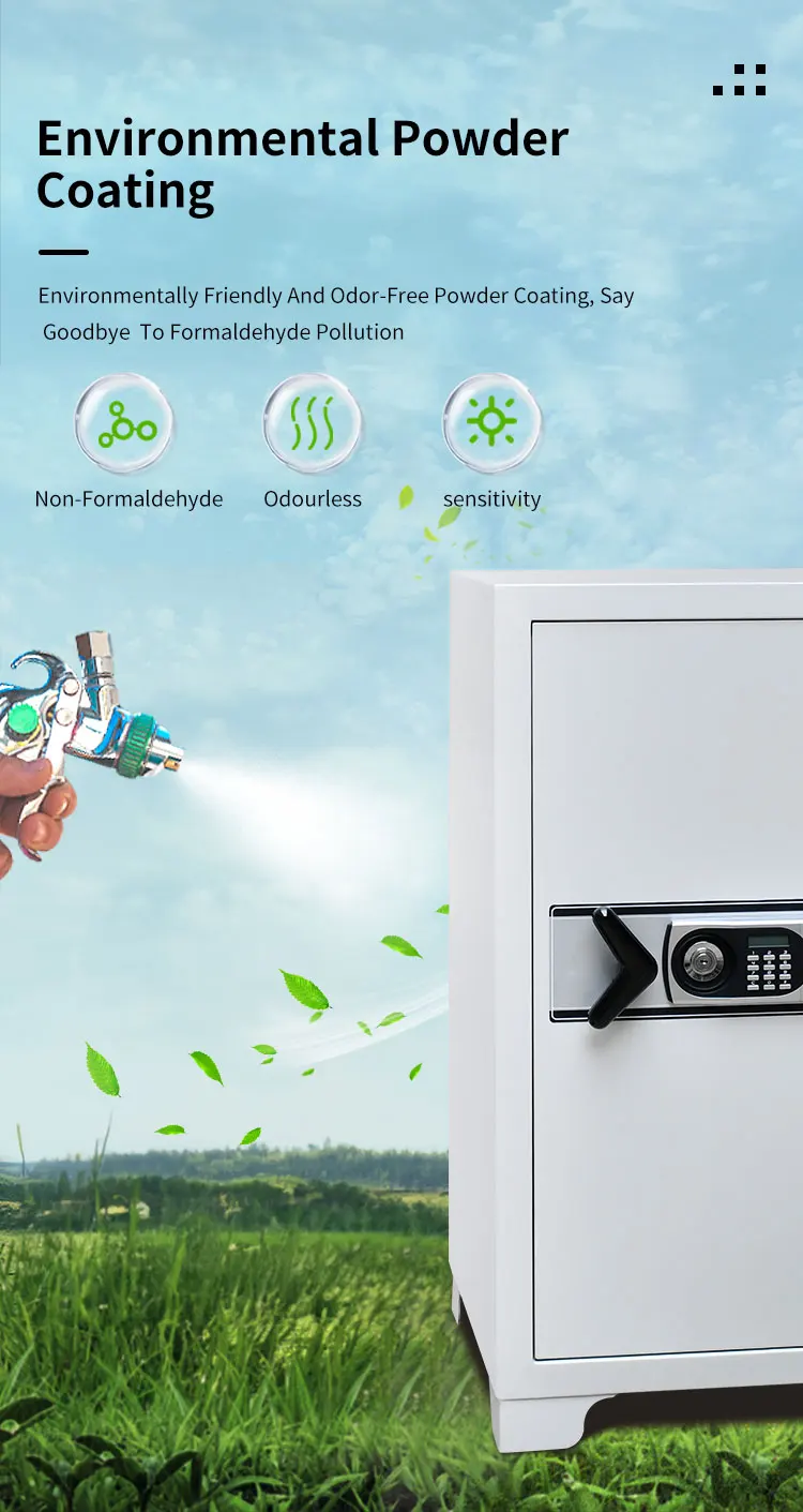 CEQSAFE Steel Furniture 2 Hours Mechanical Lock Fireproof Safe Box Security Cabinet details