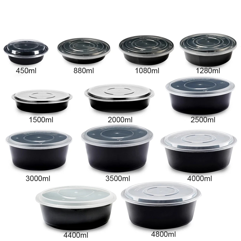 Buy Wholesale China To Go Containers In Stock Disposable Bowls Pp Plastic  Microwave Food Containers Lunch Box & Plastic Food Containers at USD 0.08