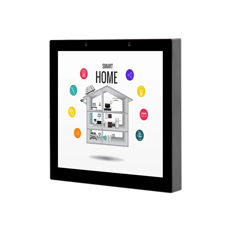 KNX Automation Smart Hotel Room Status Wall Switch Touch Screen IPS Display Android Operated WiFi Connected Bar Light Switch