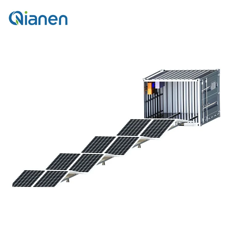 QIANEN 40 kW skládací mobilní systém pro výrobu energie komerční fotovoltaický systém ukládání energie MPPT skládací solární energie