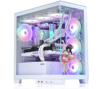 New Side transparent case MATX ITX PC case Removable I/O interface Supports 360mm water-cooled gaming PC case