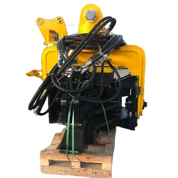 Top Quality Excavator mounted vibro pile driver hydraulic drilling hammer hydraulic sheet pile driver solar ramming Piling