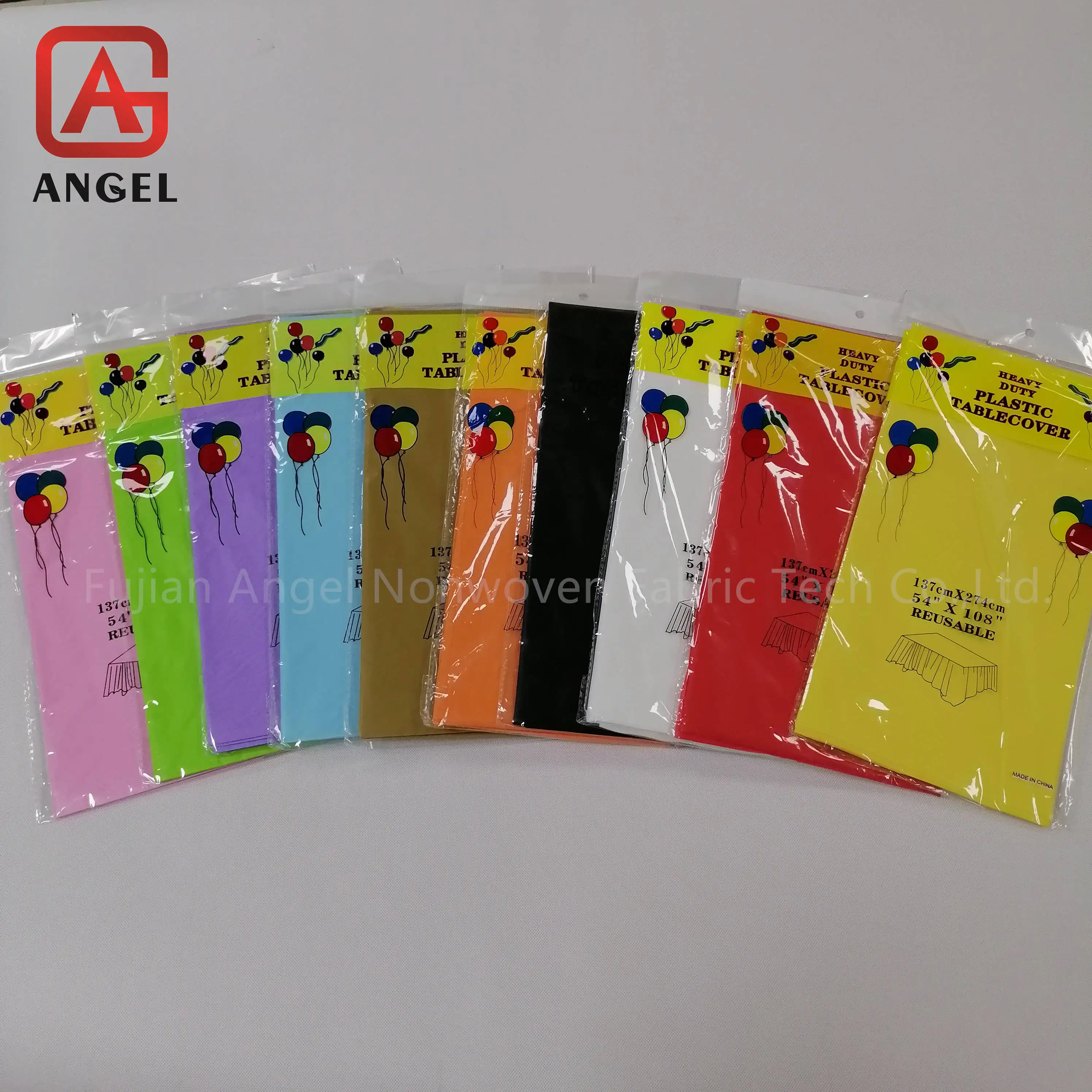 High Quality Plastic Tablecloth Clip Plastic with Cutting Edge Table Cloth Wedding Cloth Waterproof Party Event Tablecloth