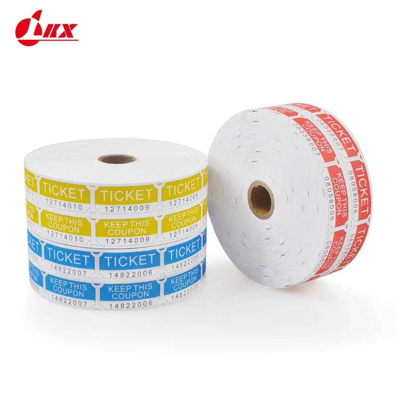 Пользовательский билет на выкуп из рафии лотерейный для игровой аркадной