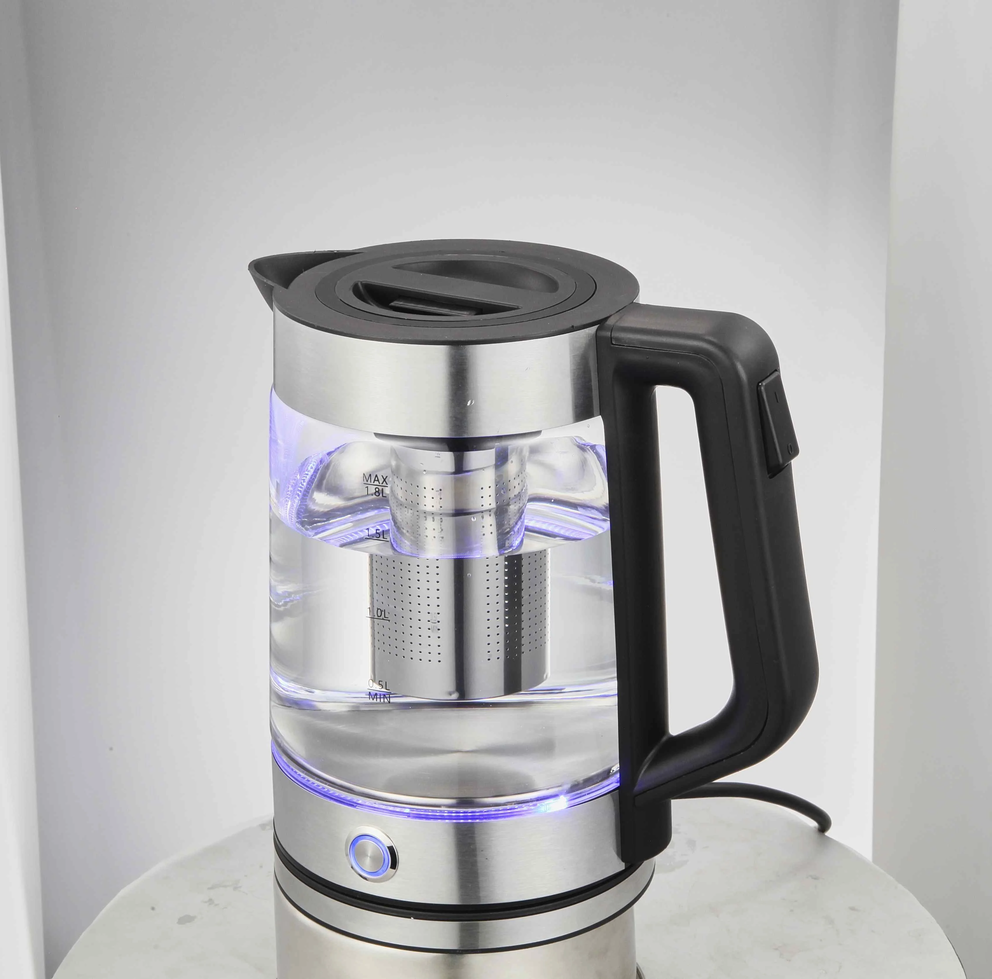 Electric Glass Kettle, 1.8 L - Silver