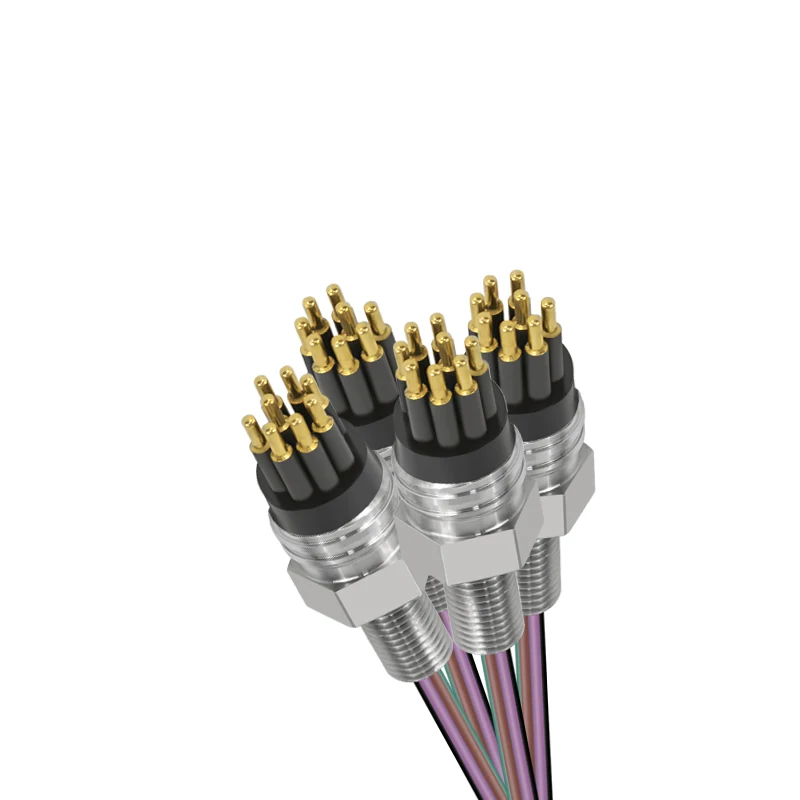 Micro Circular Series 8 Pin Stainless Steel Bulkhead Marine Underwater ConnectorMale Waterproof Pluggable Connectors Subsea