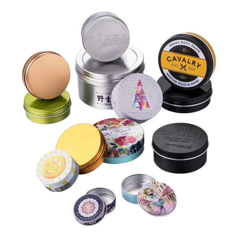 Jar Tin 10g 15g 30g 50g Empty Cosmetic Aluminum Jar Metal Tin For Cream Packaging Jar