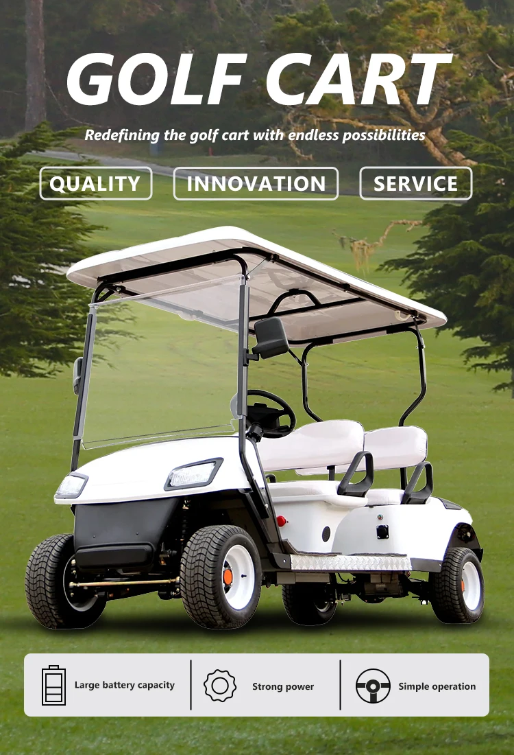 Electric Lifted Golf Car Sightseeing Car 4 Wheel Drive Electric Golf Carts details