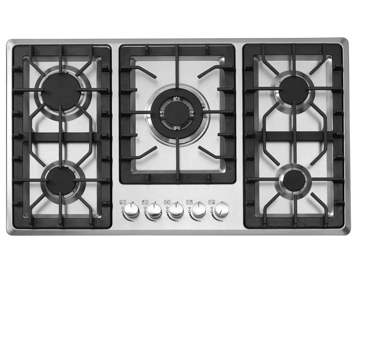 Gas hob Built-in Gas Cooktop,Table-Top Cooking, Cast Iron Portable Hob  Ring,NG/LPG Petroleum Gas Stove, for Kitchen Restaurant Apartments [Energy