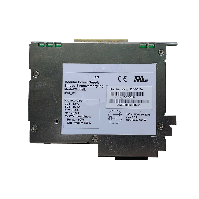 New Original A5E31006890-K9  industrial power supply for Siemens SIMATIC IPC series. 150W output, wide input 100-240V AC, high reliability and wide temperature range. Designed as spare part for IPC627B/C, IPC827B/C, HMI IPC677B