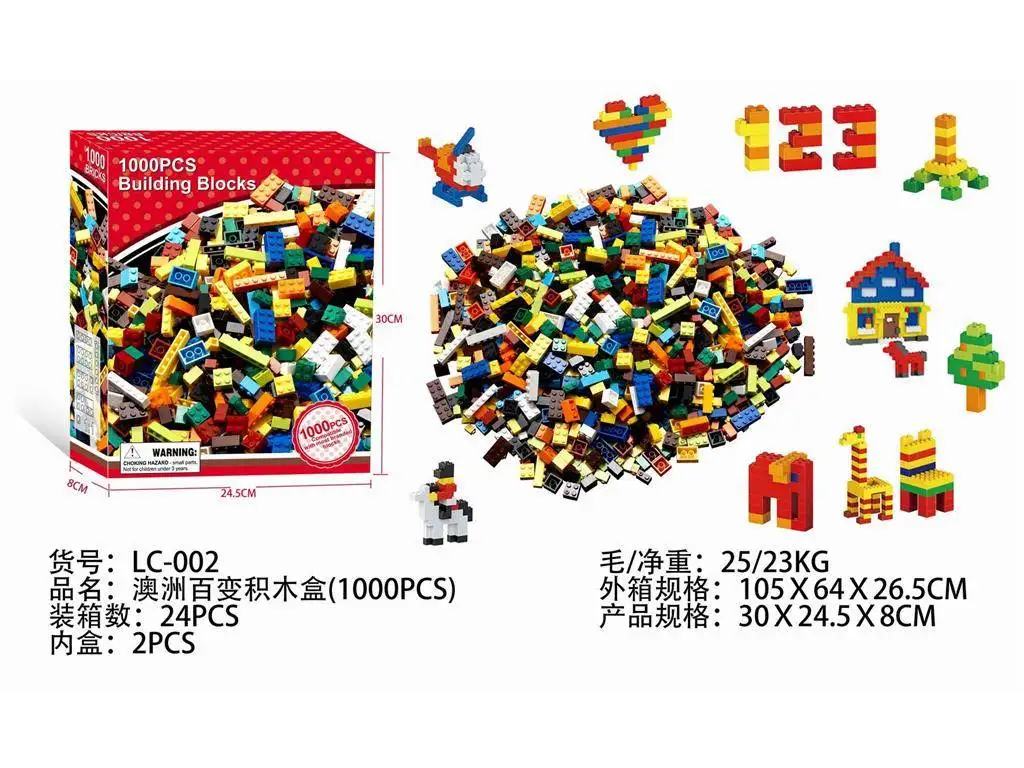 1000pcs Lego Compatible Building Blocks for Creative Play