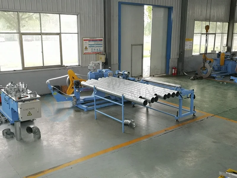 Машина для изготовления спиральных воздуховодов Hvac, круглая труба spiro tubeformer
