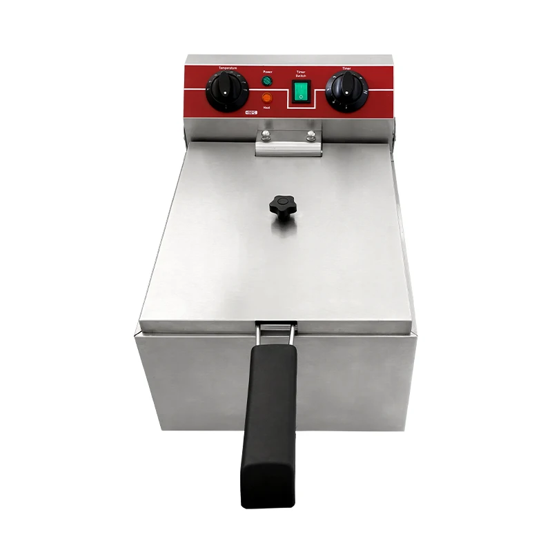 Deep Frying Hotel New Commercial Electric 7-liter Deep Fryer Machine For Restaurants Food ...