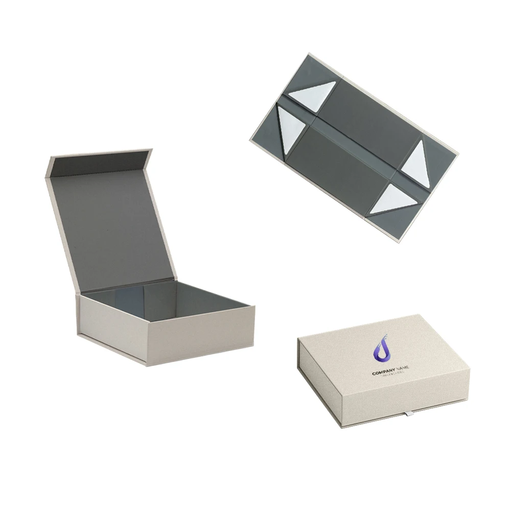 Luxury Custom Logo Clothing Fashion Accessories Packaging Box White Magnetic Gift Box for Skincare Products