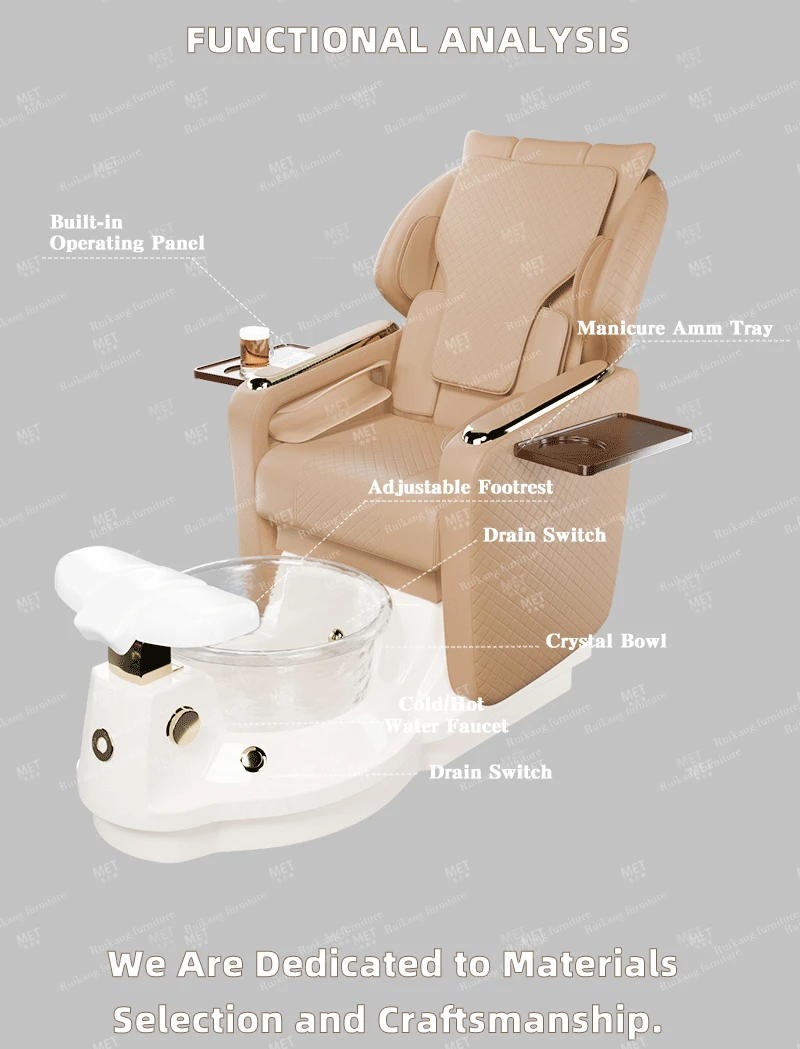 Luxury Modern Professional Throne Nail Manicure Foot Spa Pink Black ...