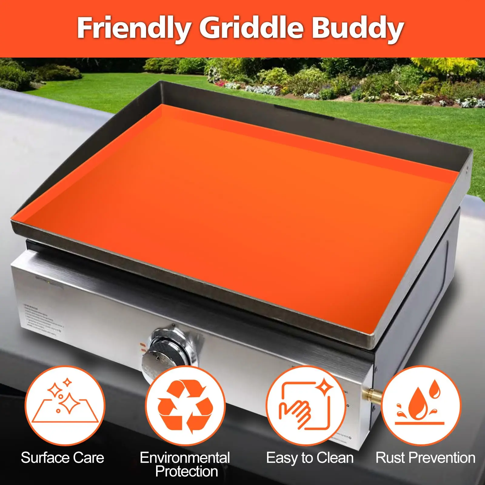 17/22 /28/36 Inch Silicone Bbq Grill Mat Griddle Mat Silicone